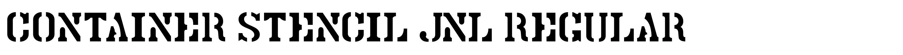 Container Stencil JNL Regular